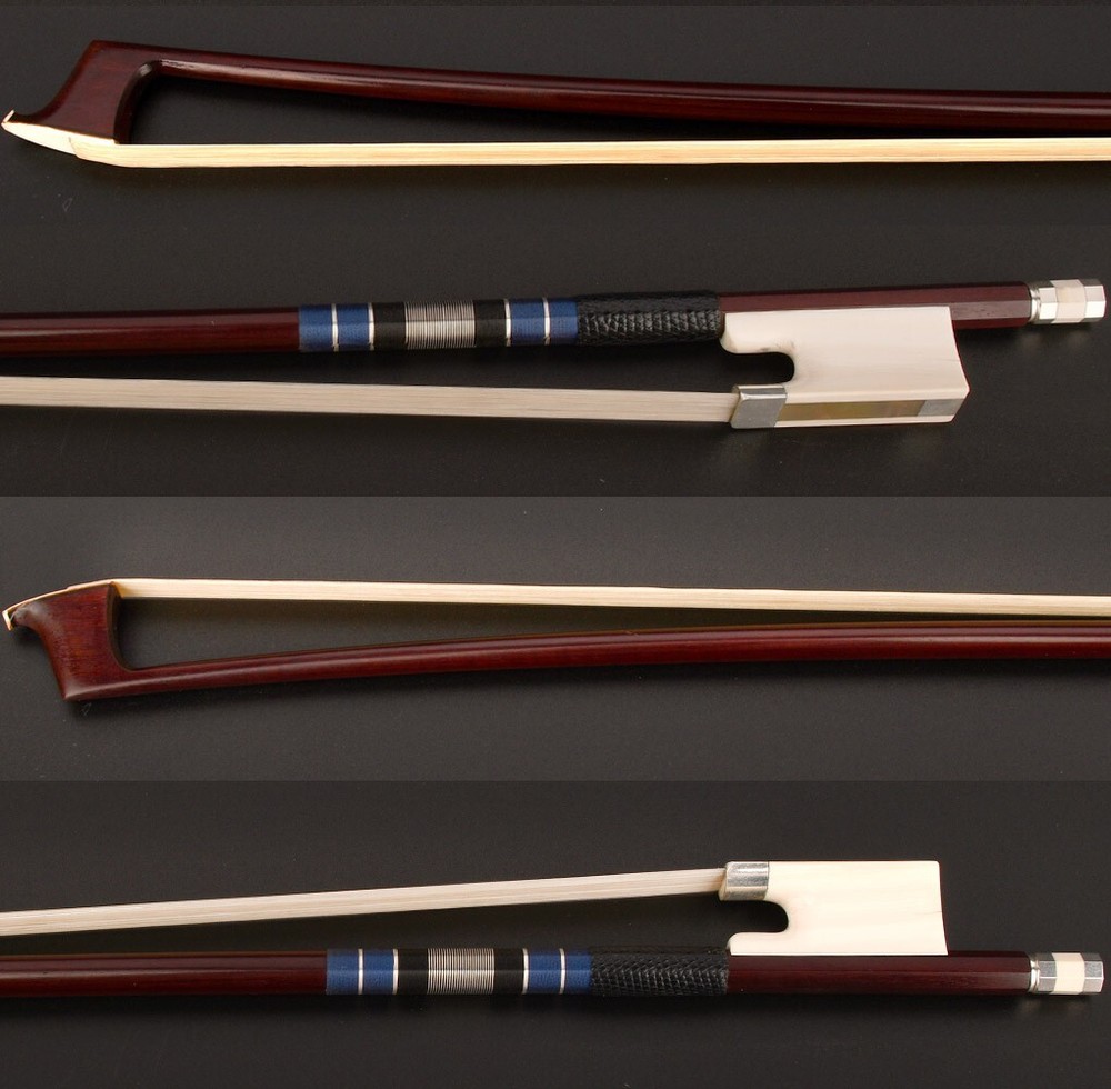 Superb Pro Master Antique Pernambuco Violin Bow 4/4 Value White Frog Silver Fast