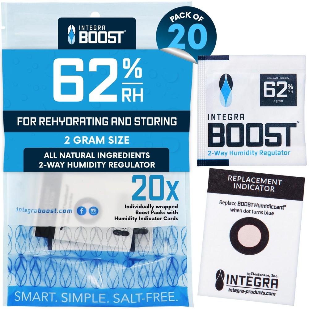 Integra Boost 2-Way Humidity Control Pack – Patented Technology of 20