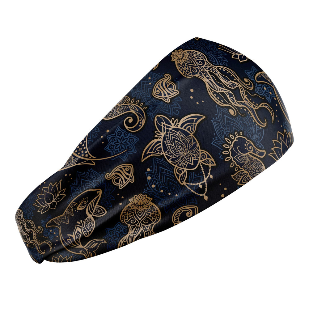 Spacefish Army Scuba Headband - Ocean Mandala