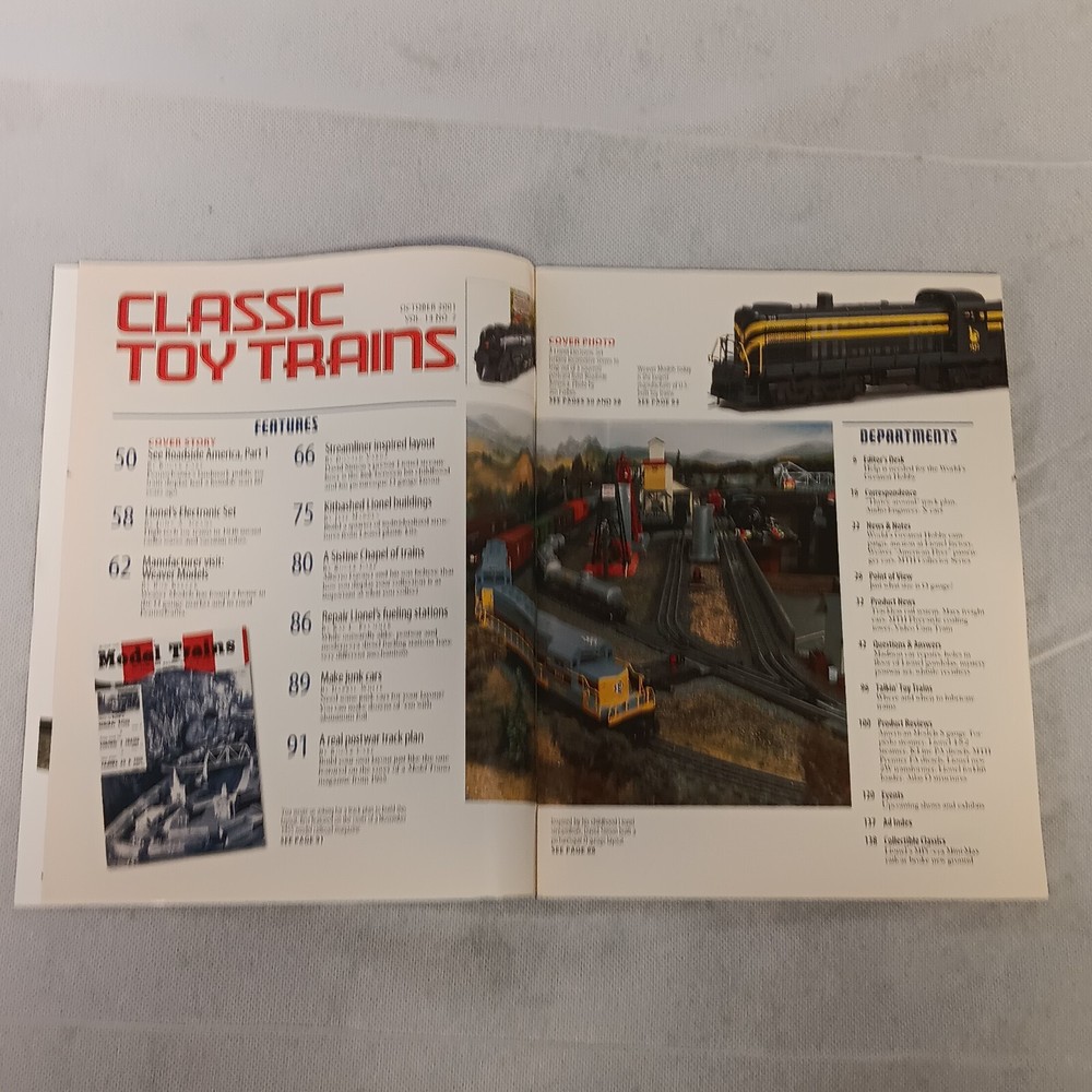 Classic Toy Trains Magazine October 2001