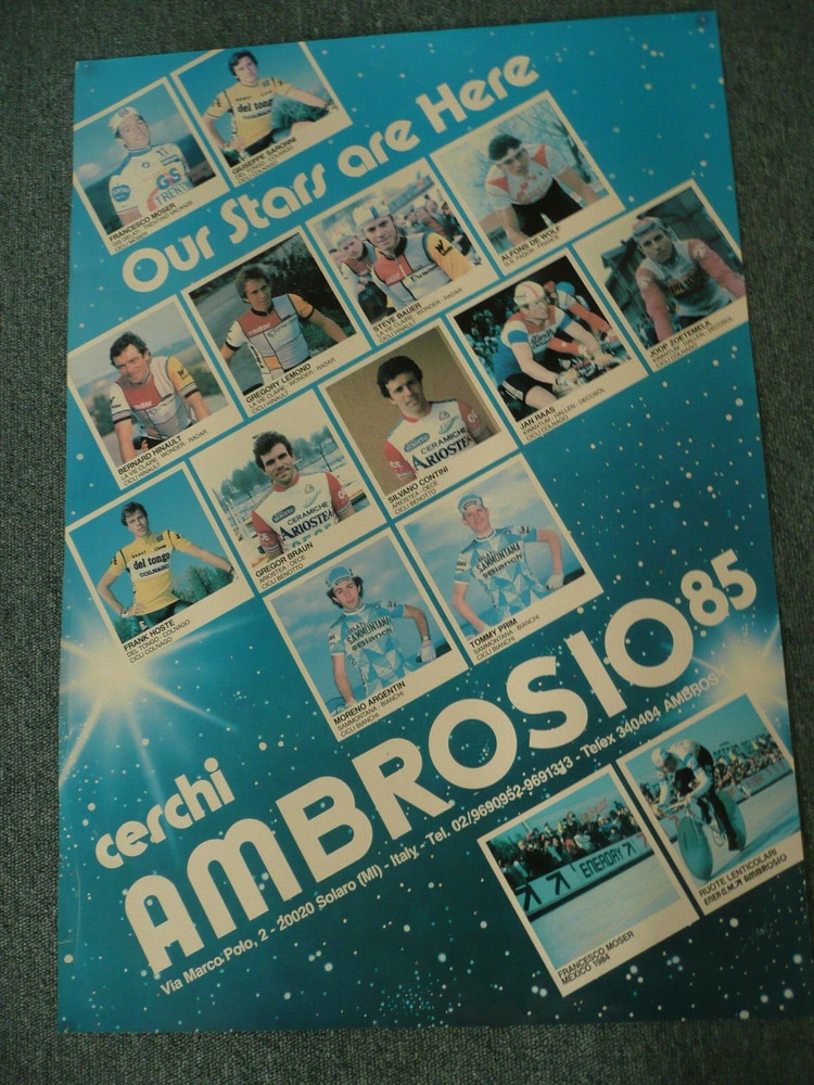 PRO TEAM PICTURE POSTER AMBROSIO-85