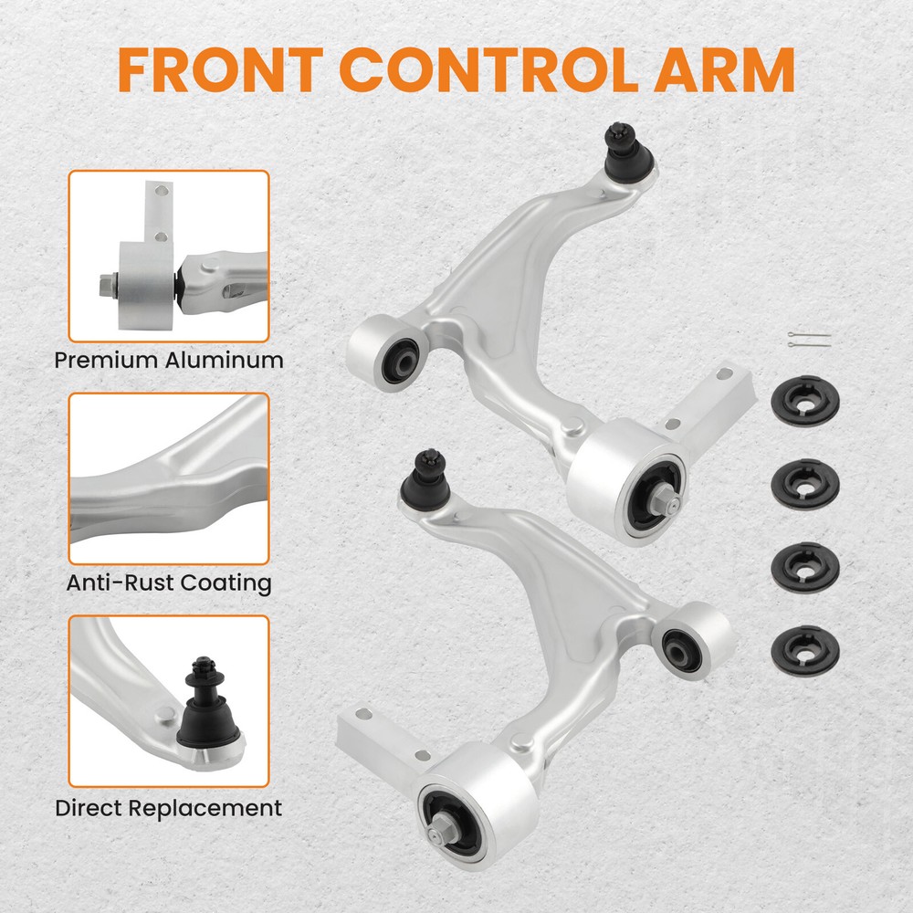 Pair Front Lower Control Arms for Honda Pilot 2009 2010 2011 2012 2013 2014 2015