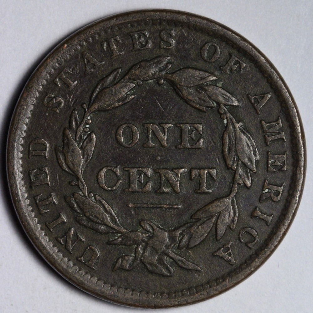 1837 Coronet Head Large Cent VF E117 VSWNM
