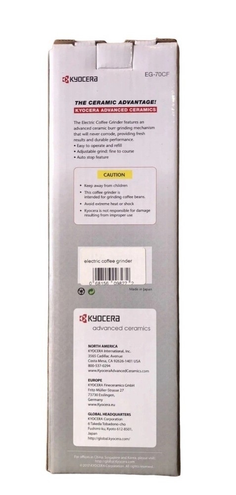 Kyocera Electric Coffee Grinder - Battery Powered -New