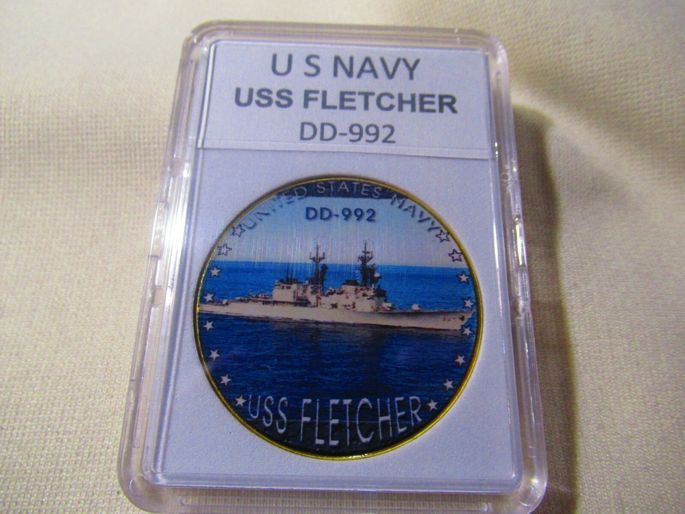 US NAVY - USS FLETCHER (DD-992) Challenge Coin
