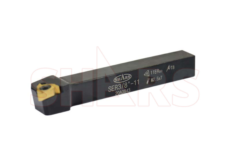 SHARS 7PCS 3/8" INDEXABLE TURNING THREADING LATHE TOOL + INSERT + Certificate S]