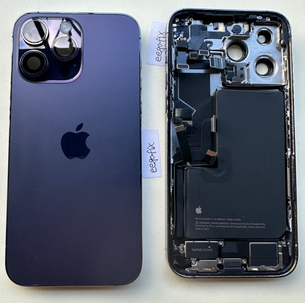 iPhone 14 Pro Max Genuine Original Back Glass Cover Rear Housing Assembly Pulled