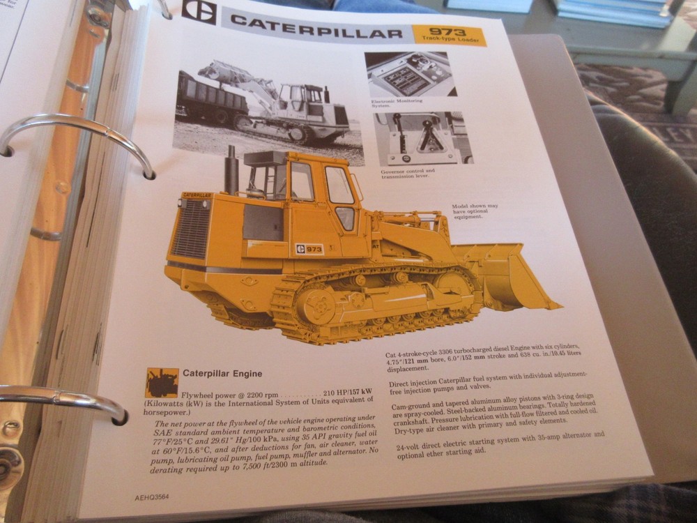 Caterpillar 973 Crawler Loader Brochure 6 page