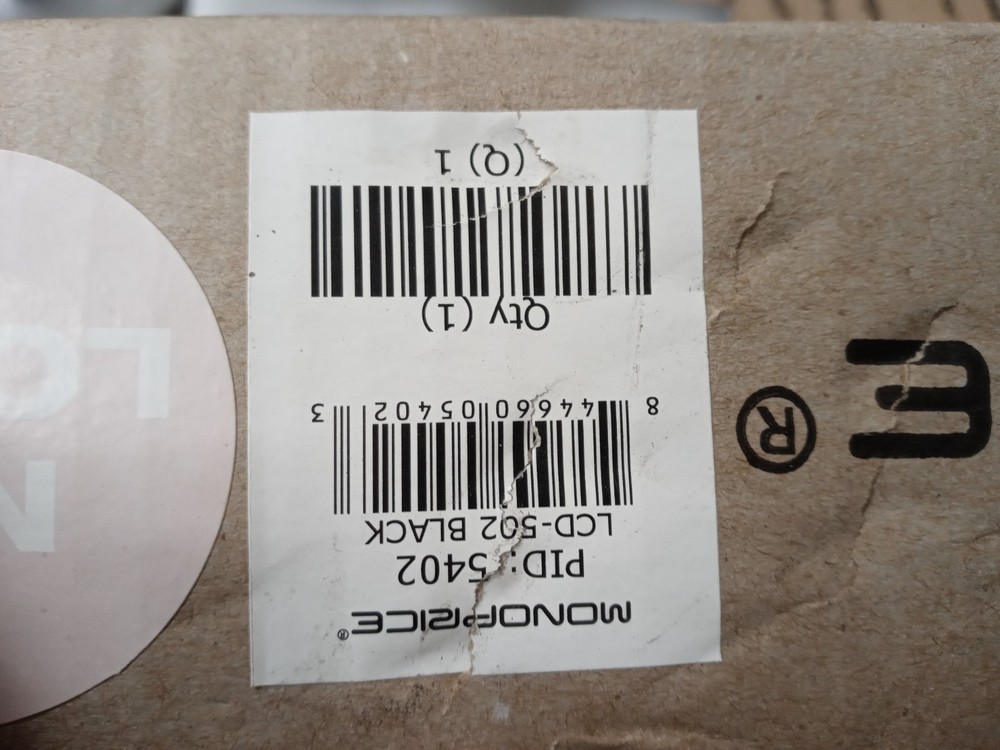 Monoprice LCD-502 Adjustable Tilting Desk Mounts open box