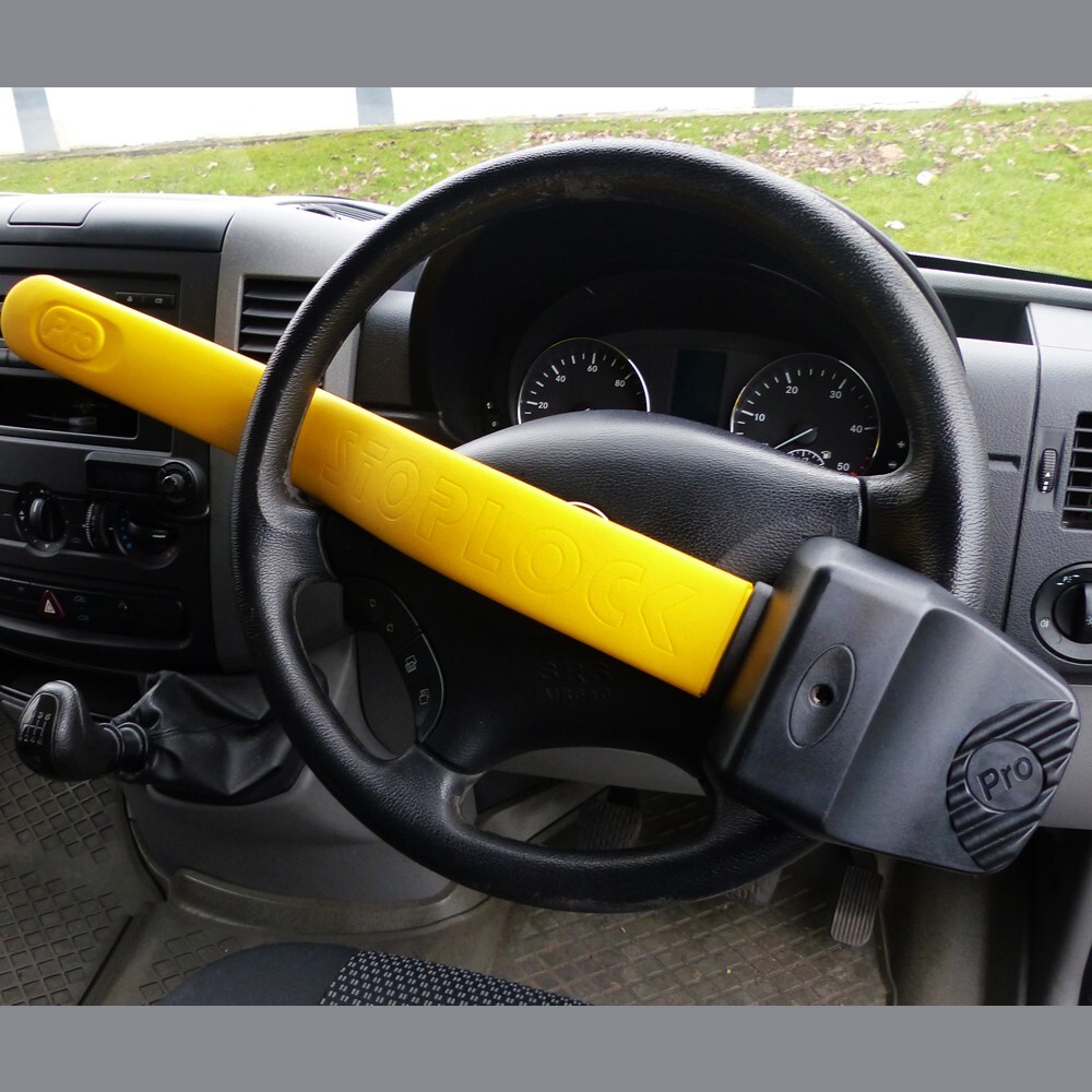 Stoplock PRO Car Steering Wheel Lock for Car Van Anti Theft High Security. Mat ✅