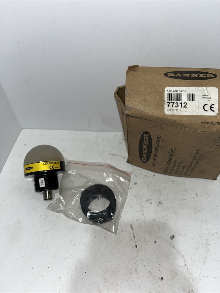 Banner K 50 LGRYB4PQ indicator light NOS