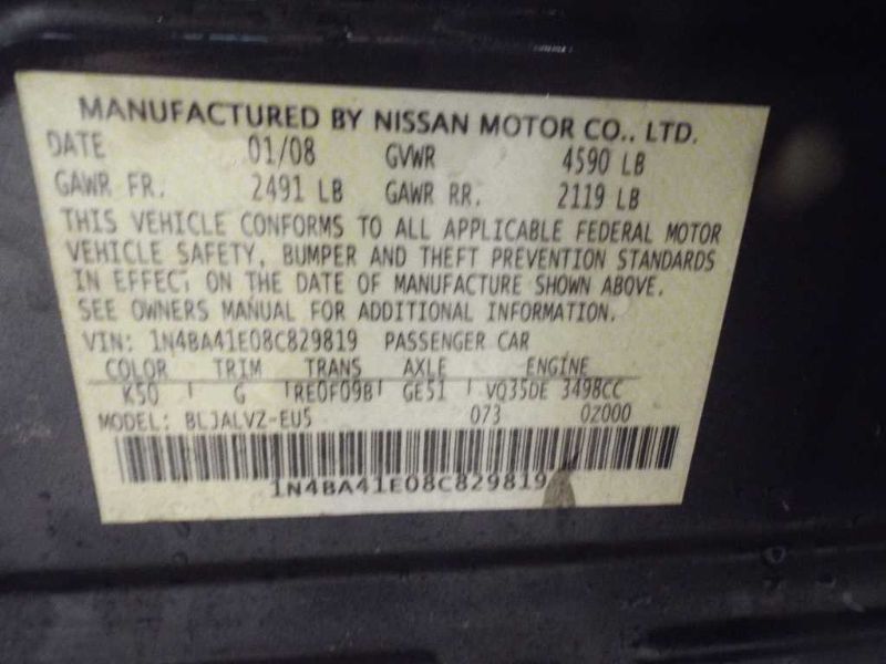 Info-GPS-TV Screen Display Screen Dash Fits 07-08 MAXIMA 176356