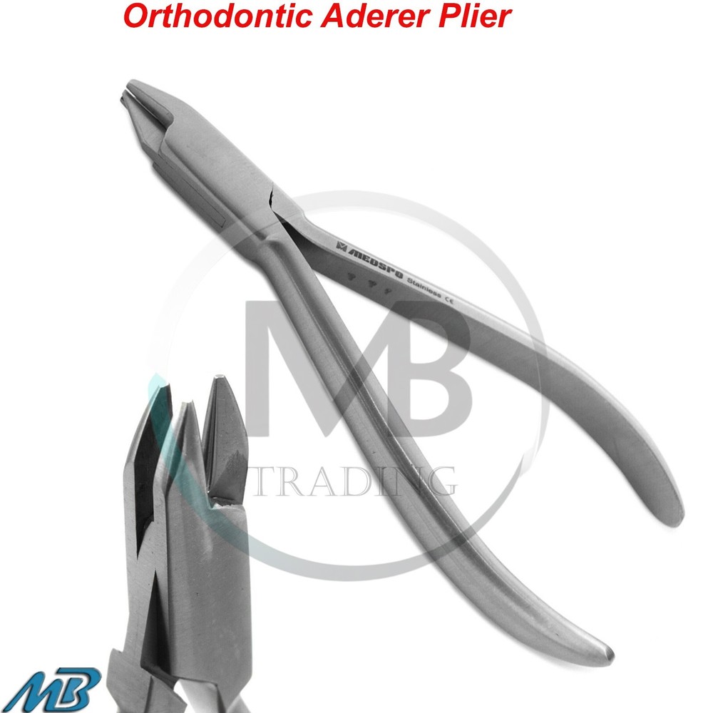 2 Pcs Orthodontic Wire Bending Loop Forming Bird Beak Pliers Aderer Three Prong