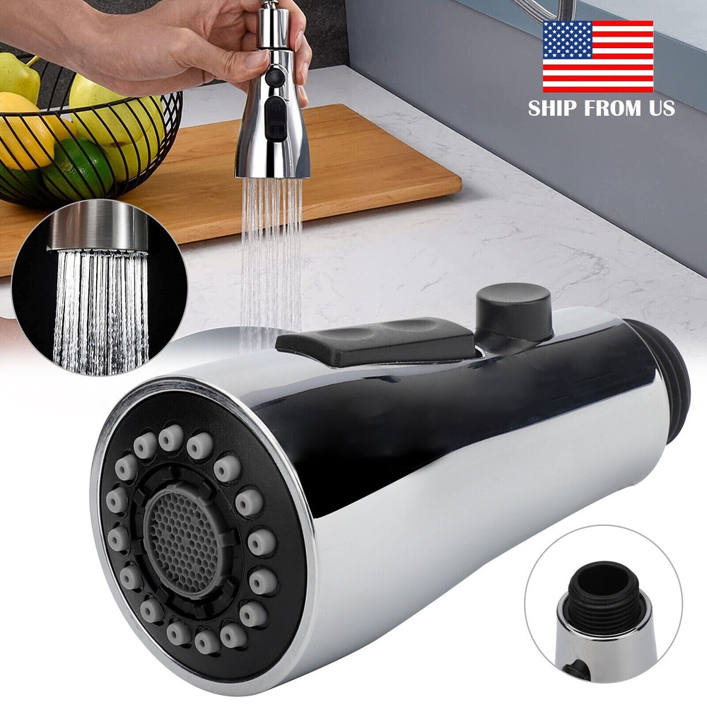 Kitchen Faucet Spray Head 3 Modes Pull Down Out Nozzle Sprayer Replacement Parts