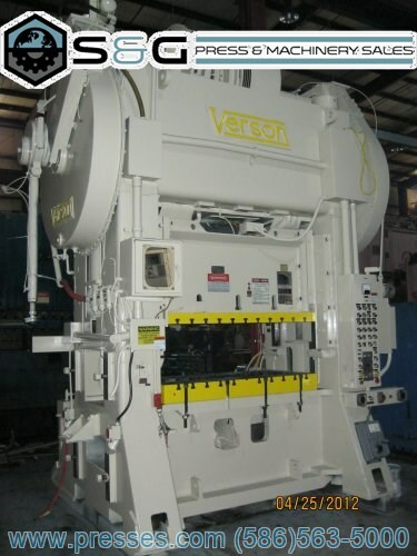 300 TON VERSON HS2-300-72-36 STRAIGHT SIDE PRESS