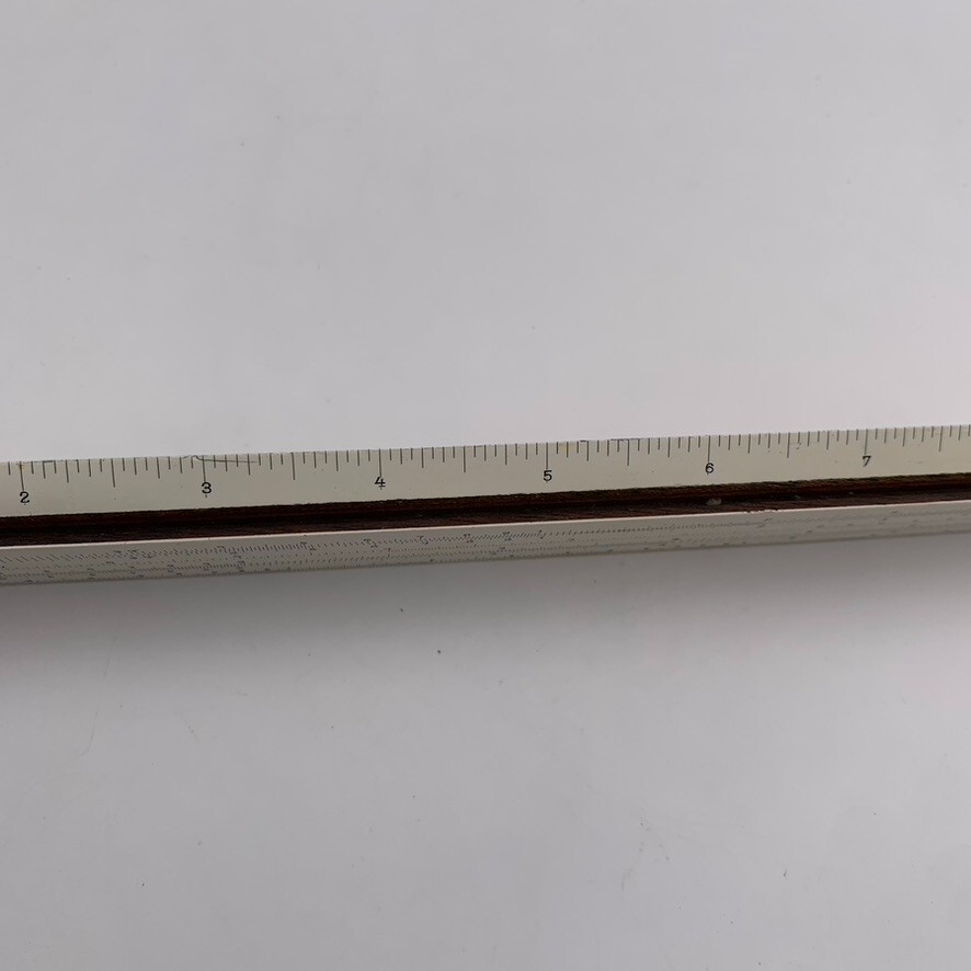 VTG Wood Slide Rule Engineering Nerd Math Unknown Brand Type See Markings