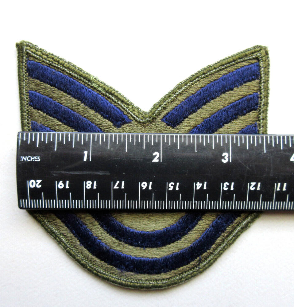 U.S. AIR FORCE TECHNICAL SERGEANT INSIGNIA STRIPES RANK MILITARY UNIFORM PATCH