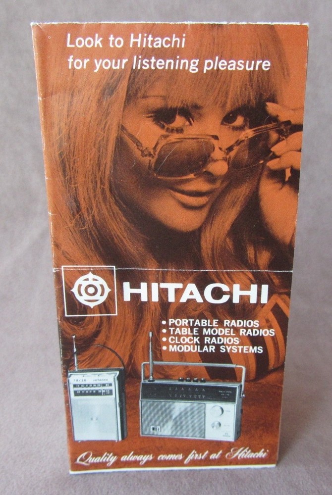 1970 Hitachi Radios Portable Table Clock Modular Systems Sales Brochure Specs
