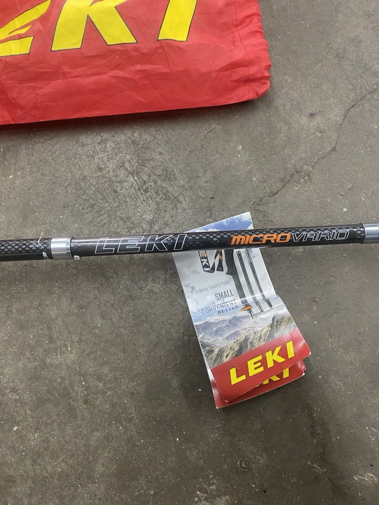LEKI Super Micro Aluminum Adjustable Walking Hiking Pole Damaged Handle
