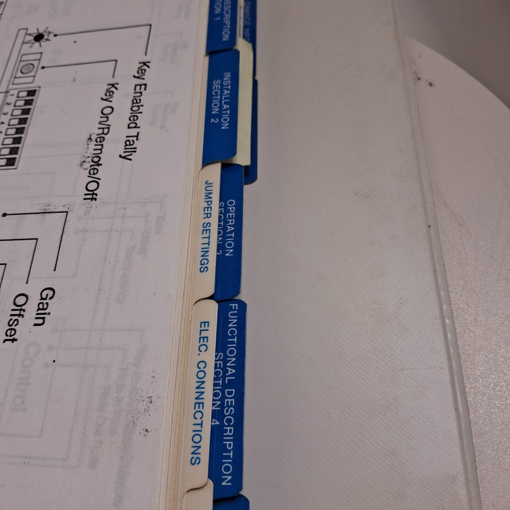 Grass Valley Model 110 Manuals 2‑Volume Set + ABC Notes + Install Planning Guide