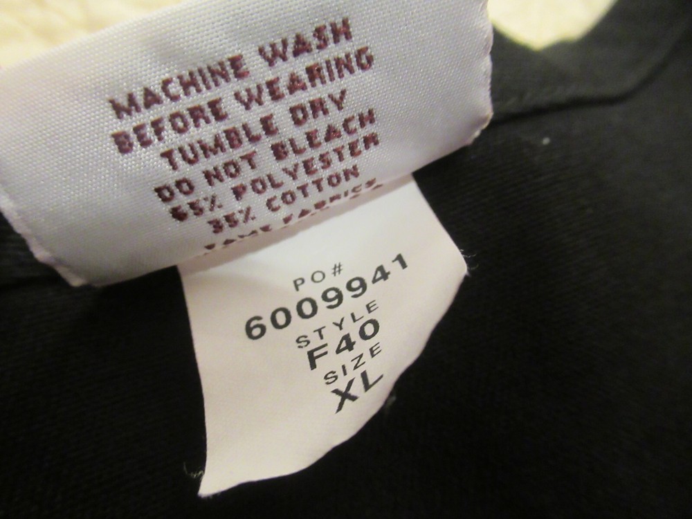 Fame Fabrics - Vest Button Up Black Size XL