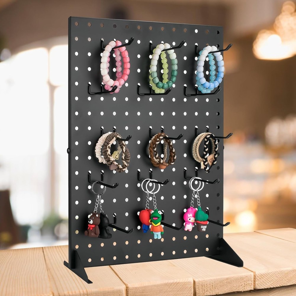 Desk Pegboard Panels with Merchandise Display Rack