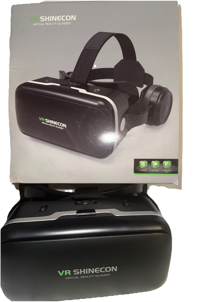 VR Shinecon Black Glasses for Virtual Reality