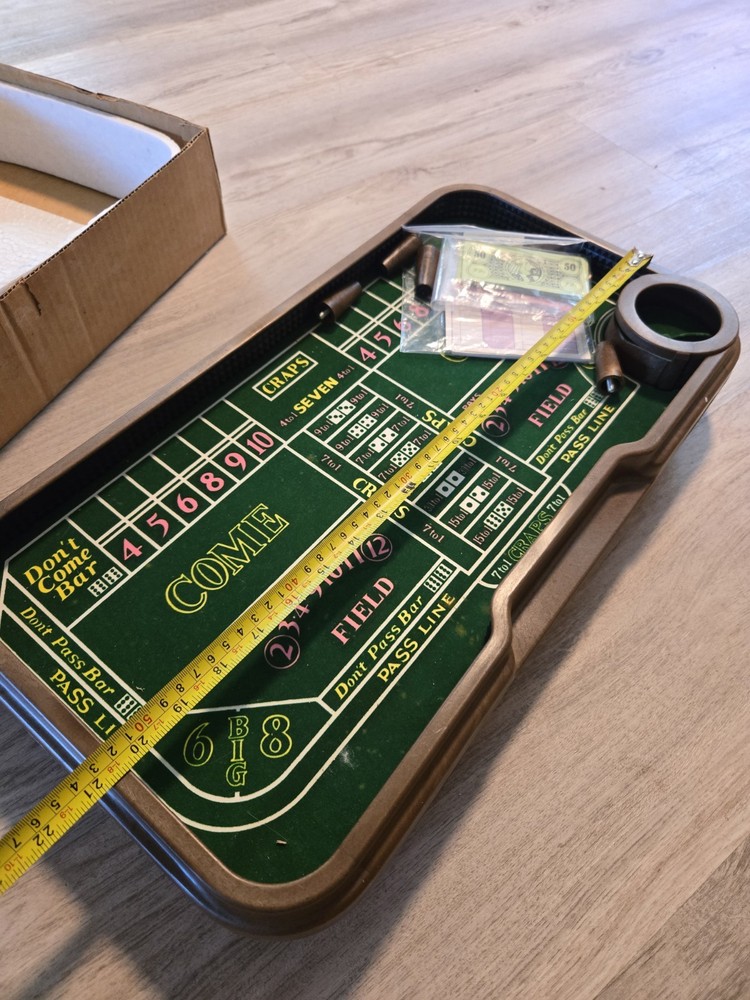 Vintage Waco Auto-Shooter Craps Table Automatic Dice Roller Not Complete