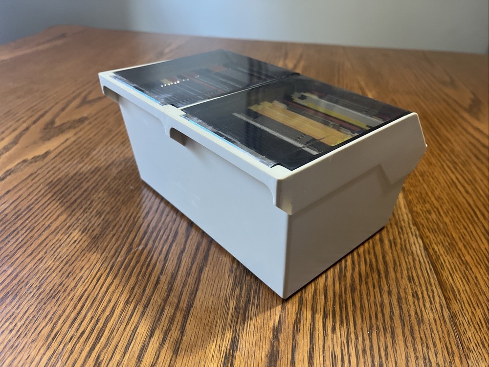 Disk case with 74 3 and a half inch disks