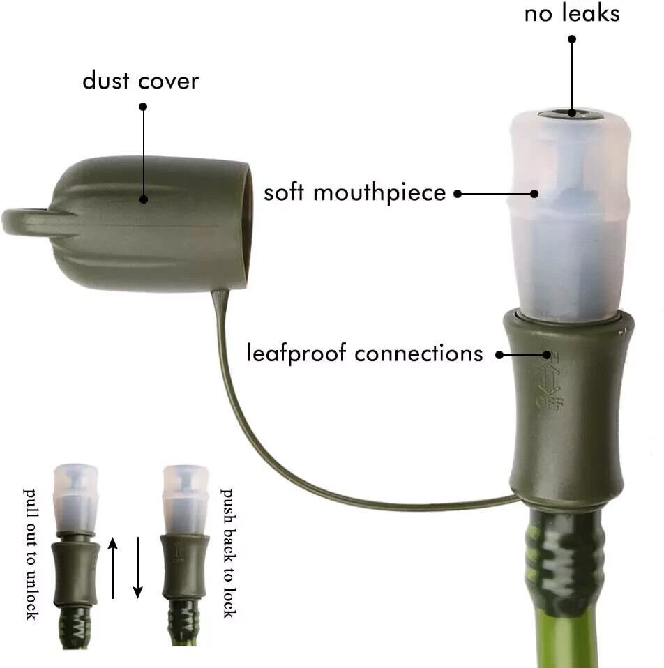 Running Hiking Hydration Bladder 2 L Water Pack Reservoir Camel Back Replacement