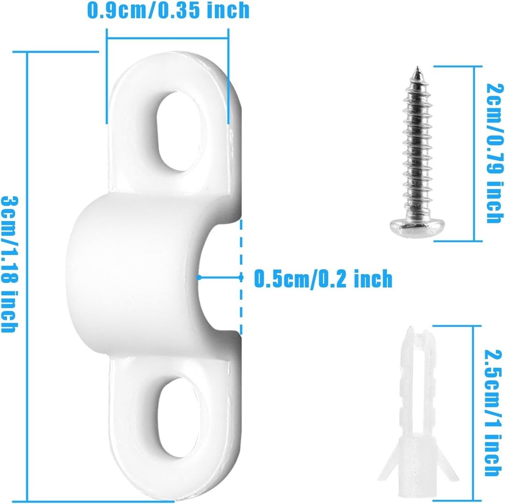 Metal Shelf Clips For Wire Shelving (48-pack)