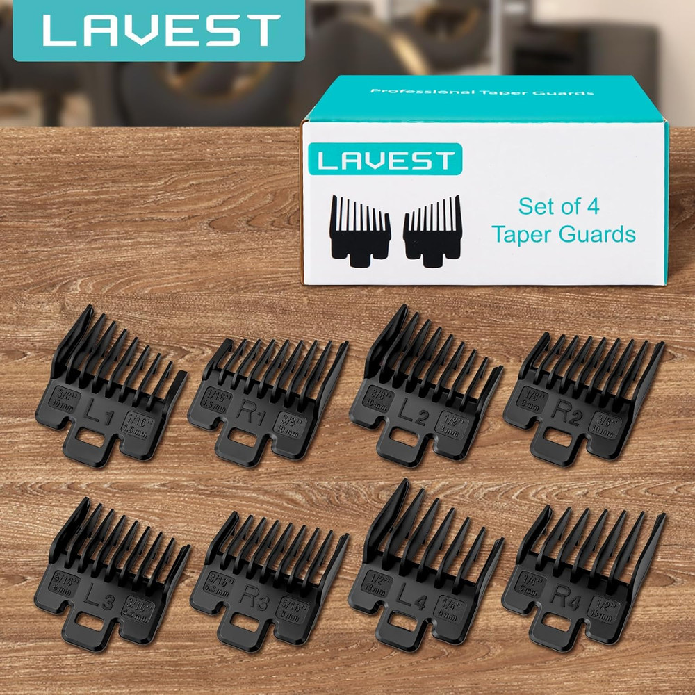 Fade Guide Set Compatible with Most Wahl Clippers, Taper Guards Replacement 4...