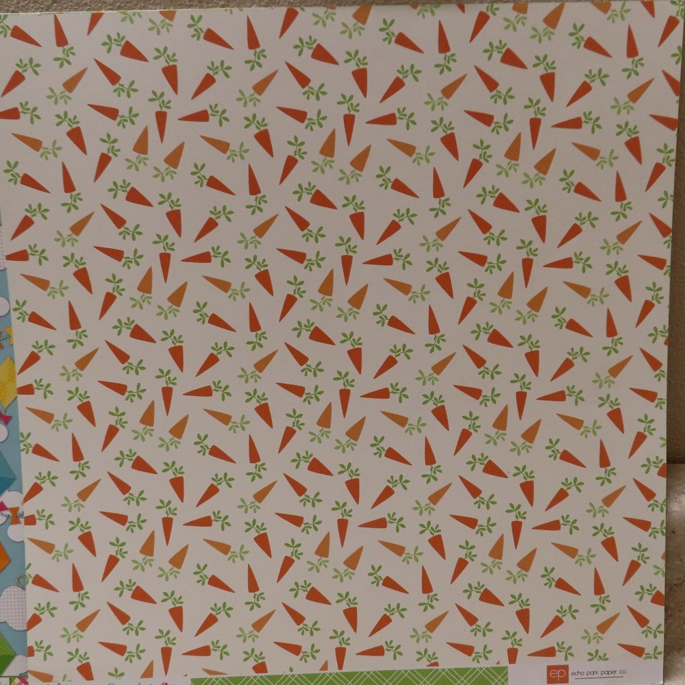 4 Sheets of Easter Themed 12x12 Double-Sided Cardstock (Except Easter Sampler)