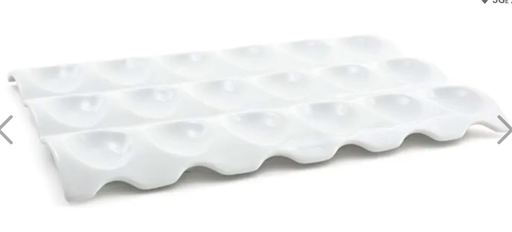 FRONT OF THE HOUSE Rectangular Sampler™ Server w 18 Compartments - Deviled Eggs