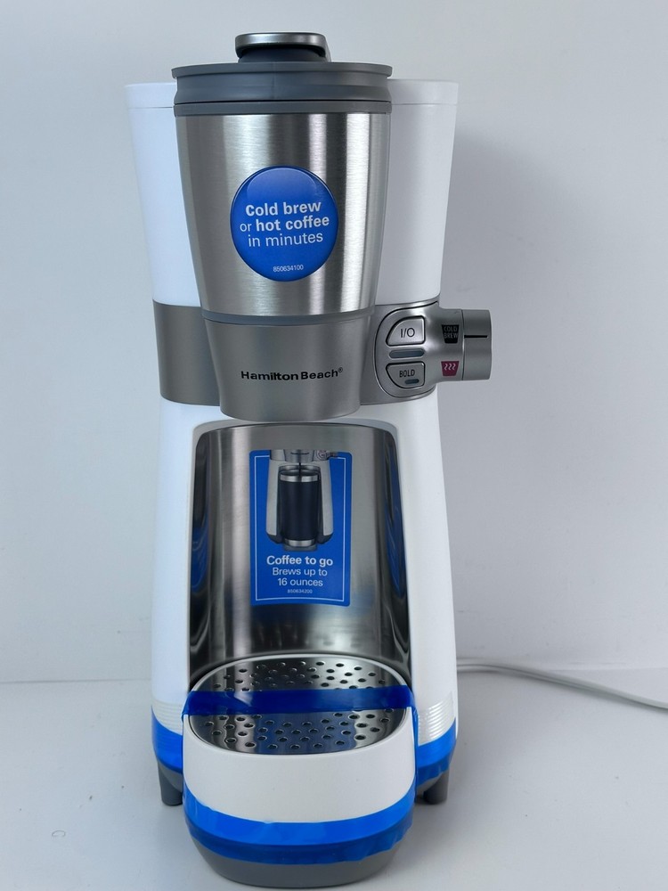 Hamilton Beach Convenient Craft Coffee Maker Cold Brew Hot Single Serve Open Box