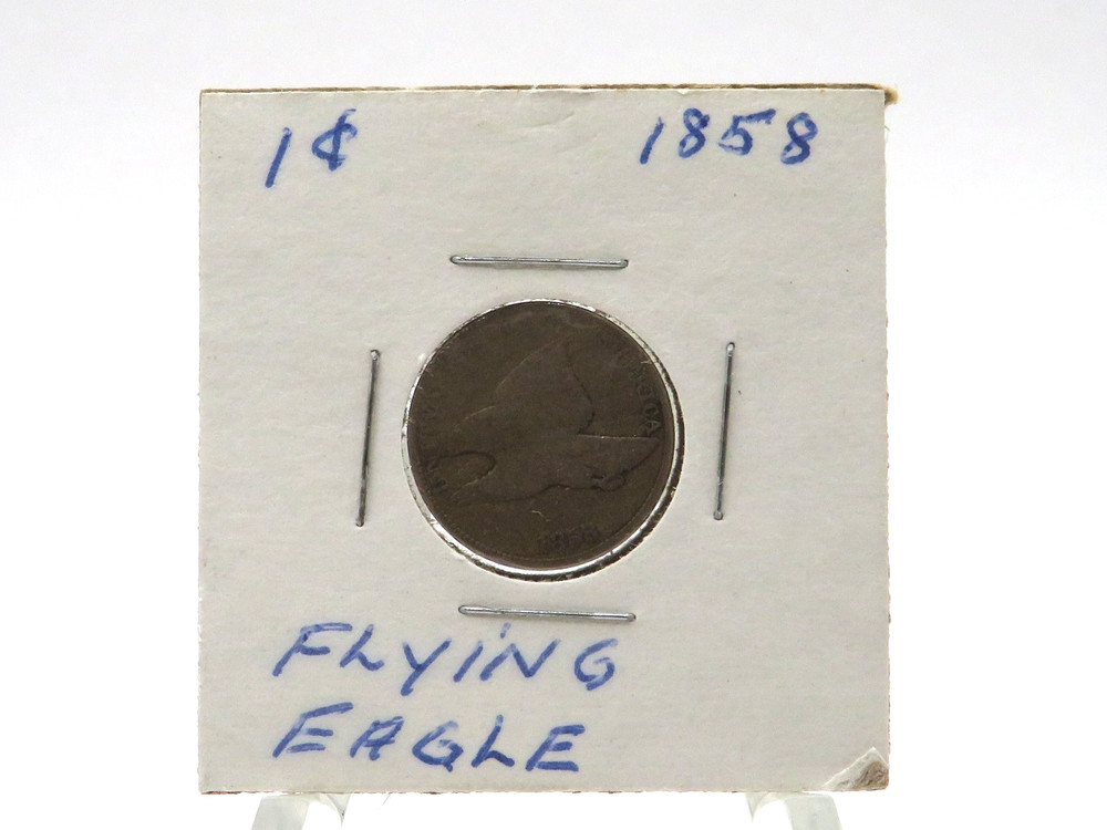 UNITED STATES 1858 FLYING EAGLE CENT GOOD CONDITION**