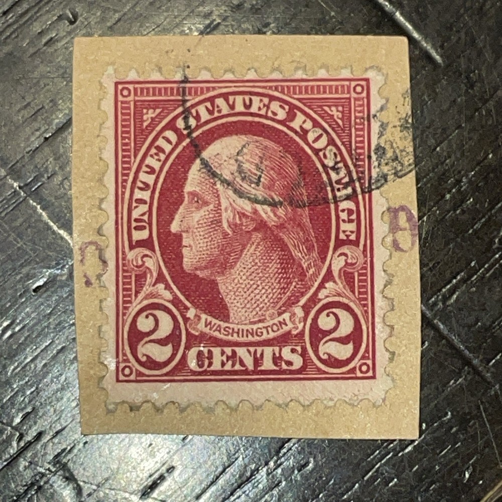 Very Rare George  Washington Red Two  2 Cent Postage Stamp