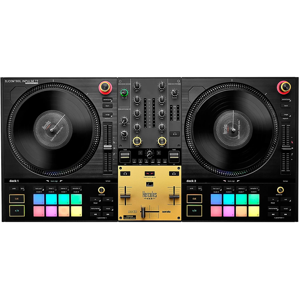 Hercules DJ DJControl Inpulse T7 Premium Ed 2-Channel Motorized DJ Controller