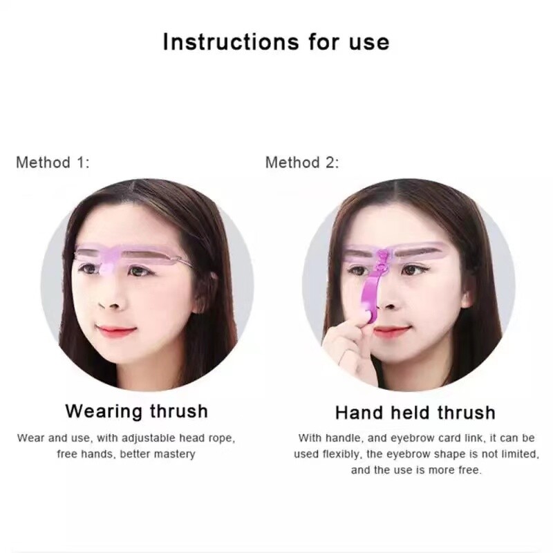8 Styles Eyebrow Shaping Stencils Grooming Shaper Reusable Template Makeup Tool