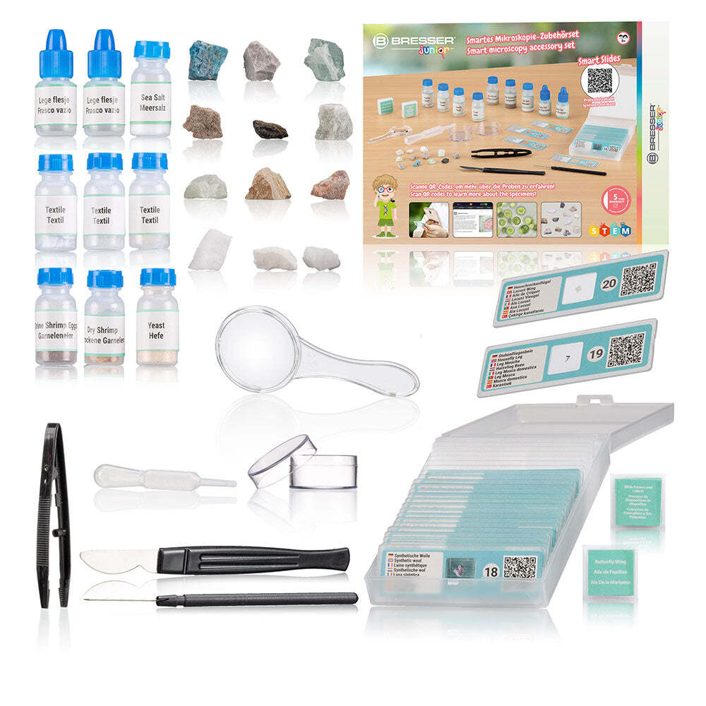 Bresser High-Quality Comprehensive Junior Starter Interactive Microscopy Set