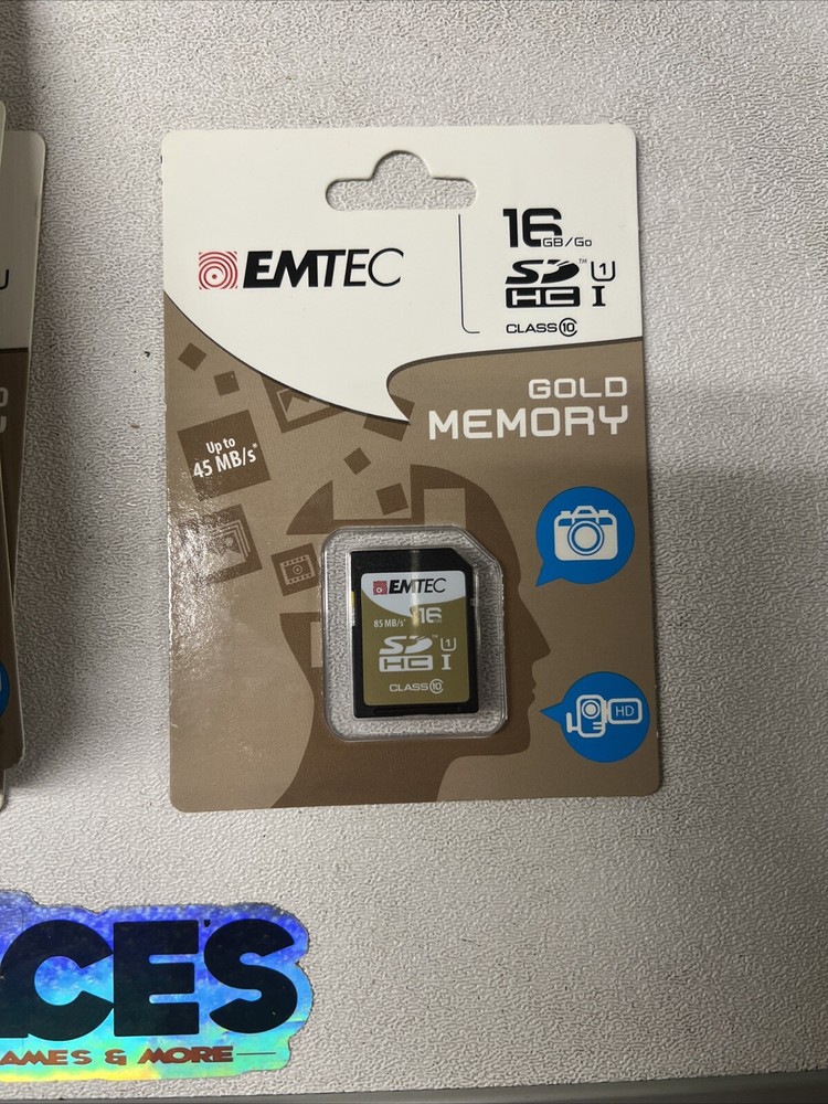 Emtec 16 GB Class 10 Gold SD HC Memory Card