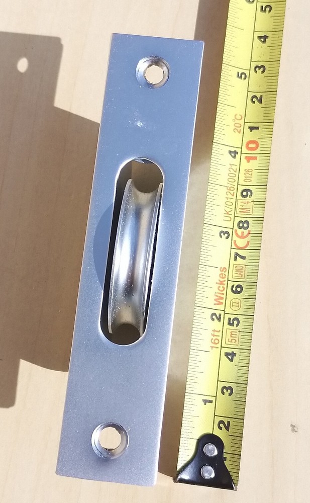 Retro Victorian style Silver Metal Sash window Pulley Wheel