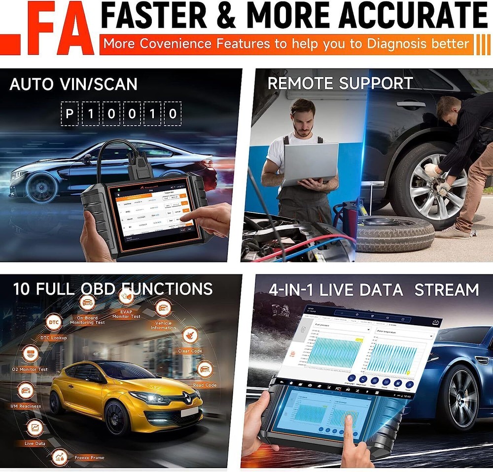 Foxwell NT710 for BMW All System Active Test OBD2 Scanner Car Diagnostic Tool