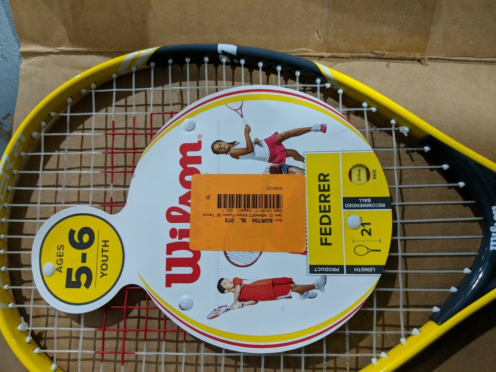Wilson Federer Tennis Racket - Size 21 Yellow