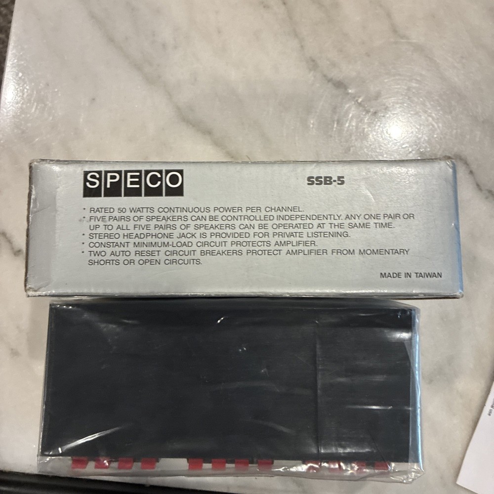 SPECO SSB-5 STEREO SPEAKER SELECTOR