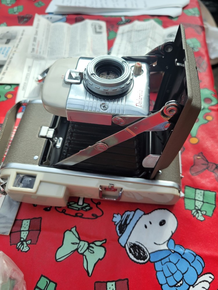 Vintage Polaroid 350 Camera Model and case