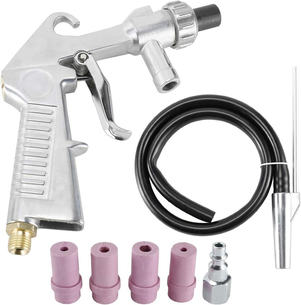 Complete Sandblasting Solution: Gun, Nozzles & Accessories - Efficient Cleaning