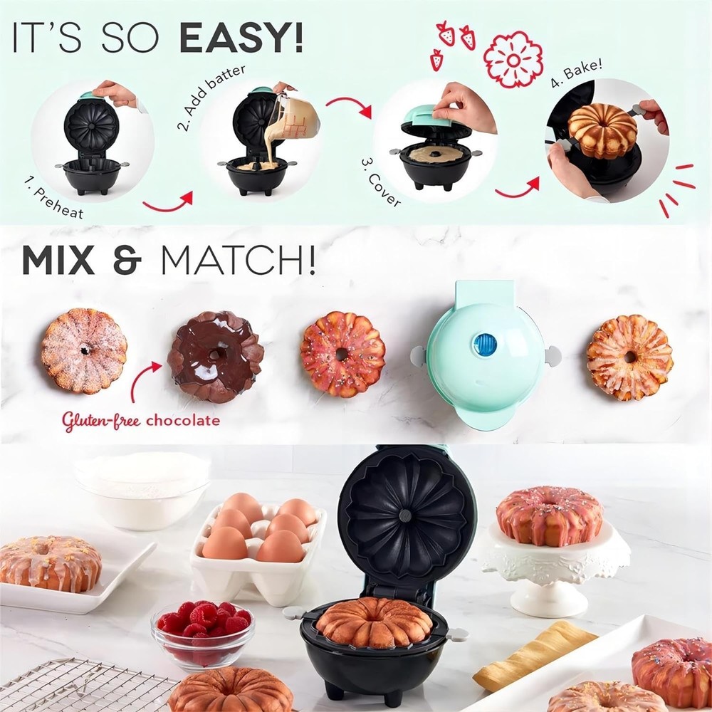 Cake Maker Lava Cake Maker Mini Donut Maker Waffle Maker Pancakes Maker Machine