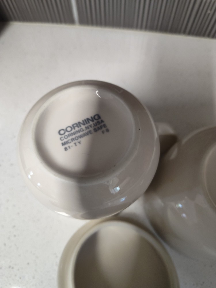 Corning Corelle SANDSTONE Sugar Bowl Creamer pitcher beige