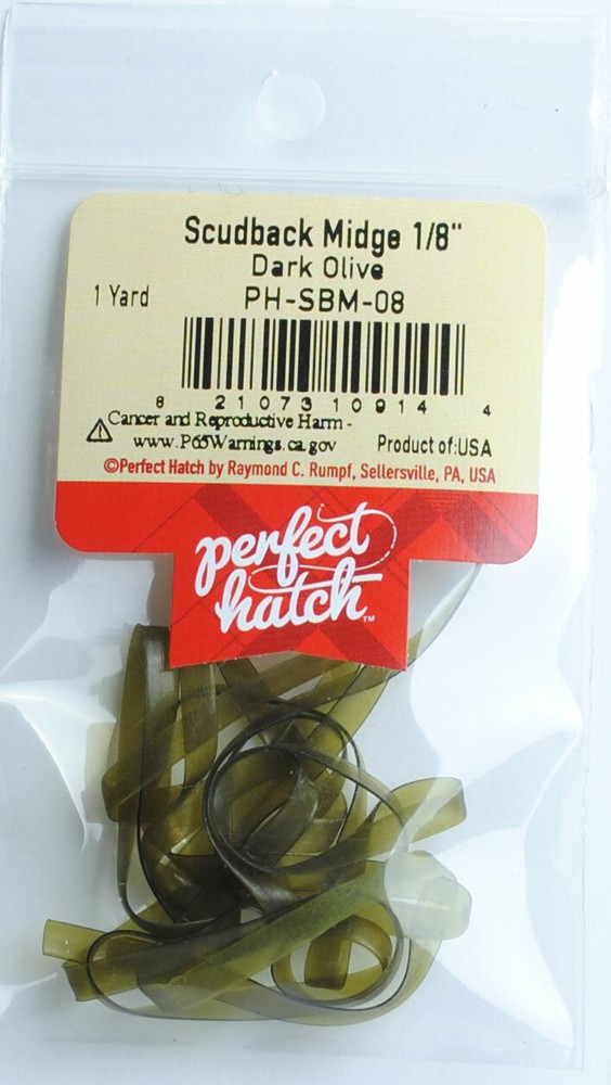 Perfect Hatch Scudback Midge 1/8" for Fly Tying